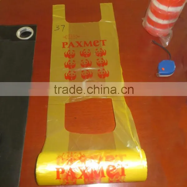 Printed T-shirt Shopping Plastic Bags on Roll
