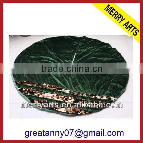 Christmas Tree Skirt / Christmas Tree Skirt Decoration / Santa Sequin Christmas Tree Skirt