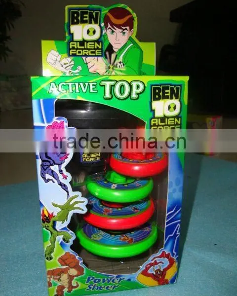 New wholesale kids flashing spinning top with light and music