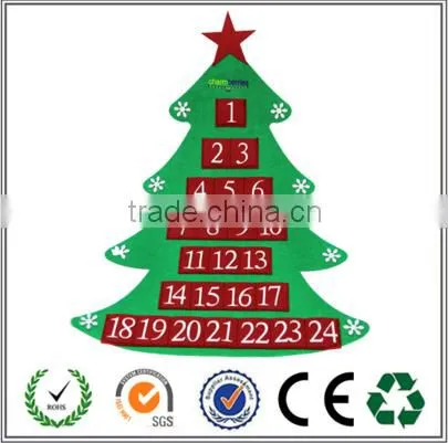2016 Website China High Quality Fashional Felt Christmas Calendar