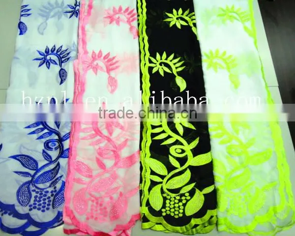 African Muslim Scarf for Women/embroidered Silk Scarf/shawl Scarf photo-2