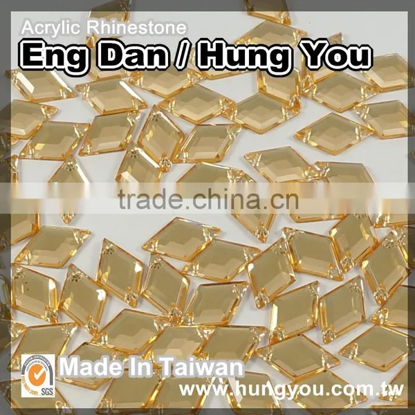 High Quality Taiwan Sew on Rhinestone Rhombus Shape photo-2
