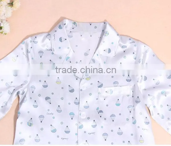 Children 2 Years Old Boy of Silk Pajamas in --15 Age Group of Silky Soft Cool Pajamas photo-3