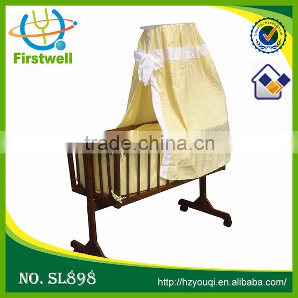 European Styled Custom Made Foldable Baby Cribs Bedding Set photo-6