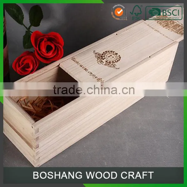 6 Bottles Wood Color Wine Glass Box photo-4