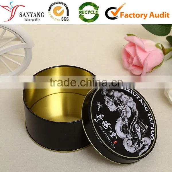 Custom Made Metal Tin Box Embossing Food Packaging Box Round Mooncake Box photo-3
