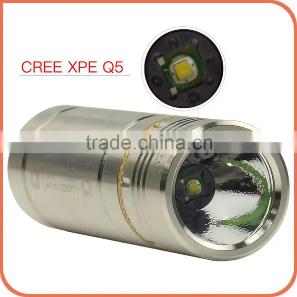 Luckysun Superier Quality Grade2 Titanium Alloy Led Flash Light 500lm in Flashlights Torch Mini Pocket Size photo-3