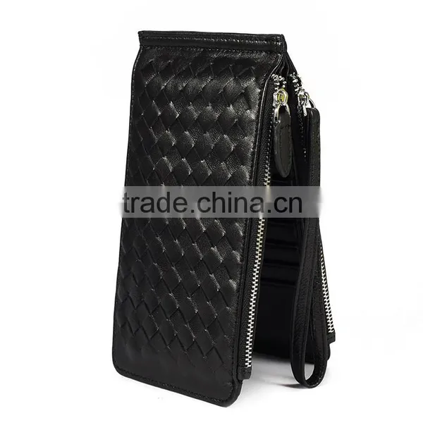 Genuine Leather Wallet Security Ladies Party Clutches Purse photo-3
