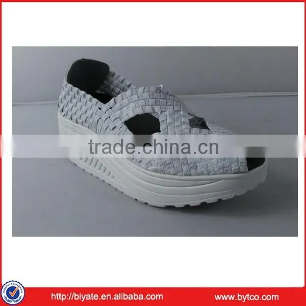 wholesale china elastic knitting upper shoes