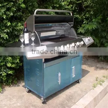 6 Burners Stainless Steel Outdoor Garden Kitchen Gas Grill photo-4