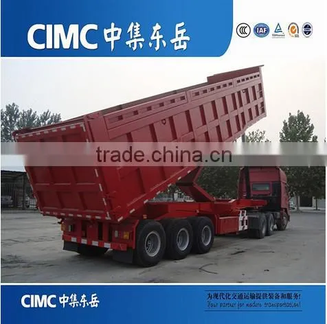 CIMC Widely Used Hydraulic Lifting 3 Axle Tipper Semi Trailer photo-2