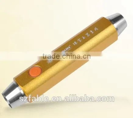Mini Jade Testing Flashlight, Gem Torch With Yellow & White Light With Rechargeable Battery photo-2