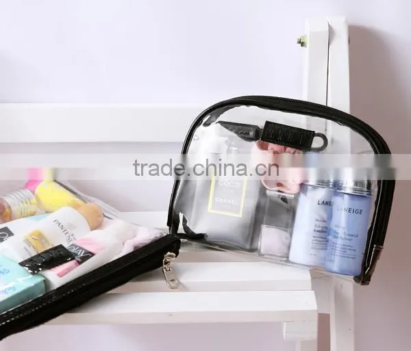 Waterproof Printed Small Button Closure Fold up Cute Travel Pvc Cosmetic Bag photo-6