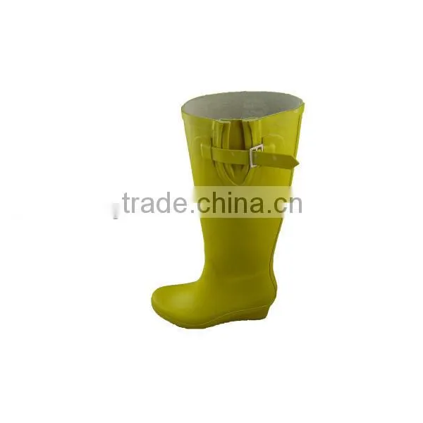 Lady Rubber Rain Boots With Heels photo-2