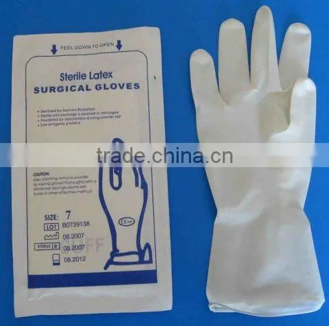 Whole-sale Sterile Powder Free Latex Surgical Gloves photo-3