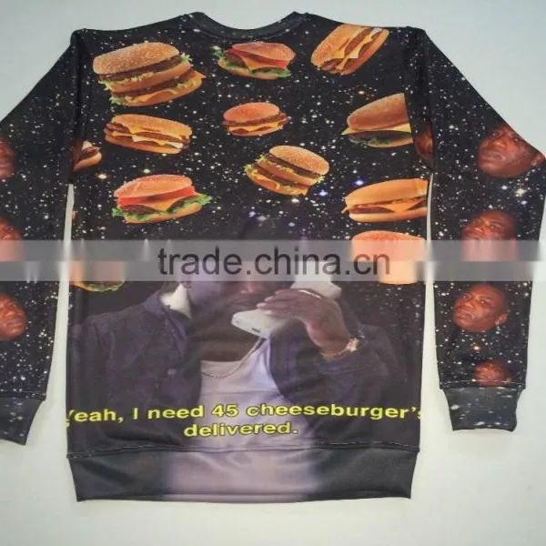 2015 Hot Design Wholesale Crewneck 3D Printing Sweatshirt Sweater photo-3