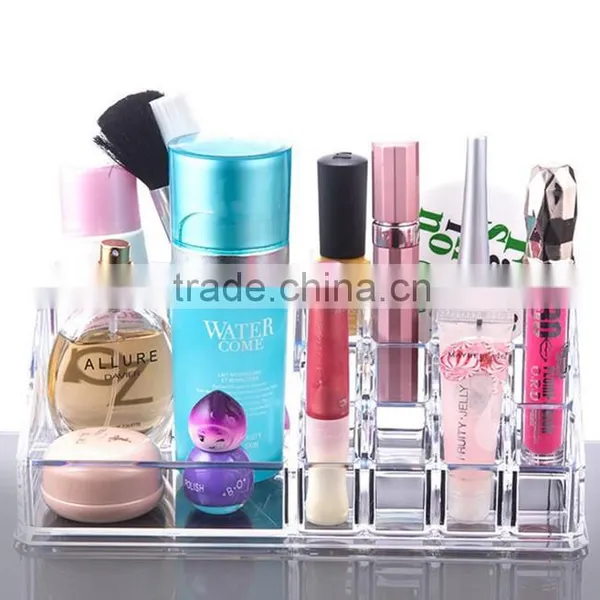 High Quality Low Price Clear Acrylic Cosmetic Display Case With Drawer photo-3
