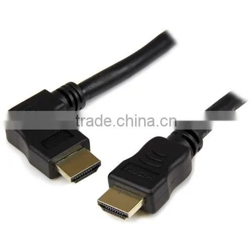 2m Left Angle High Speed HDMI Cable for Audio/Video Device TV Gaming Console Projecto Digital Video Recorde HDMI Male Digital Au