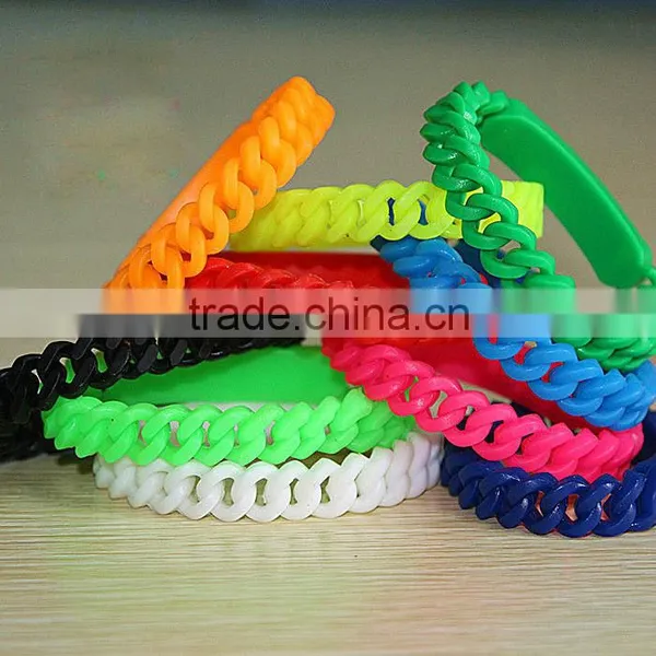 Colorful Braided Bracelet With Blank Band Silicone Construction photo-5