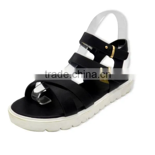 pu Shoes Made in China Summer Sandal Fashion 2016 New Design Etaly photo-3