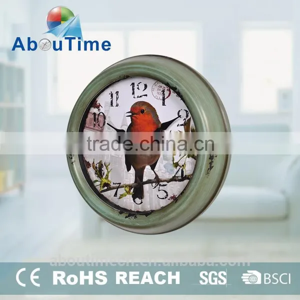 New Product Rectangular Wrought Iron Radio Controlled Wall Clock photo-2