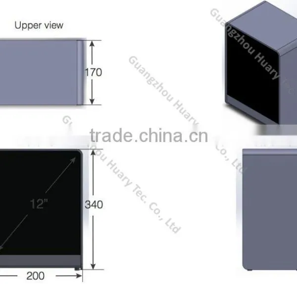 EKAA 15inch Transparent Lcd Showcase, Display by USB, Support Customize photo-2