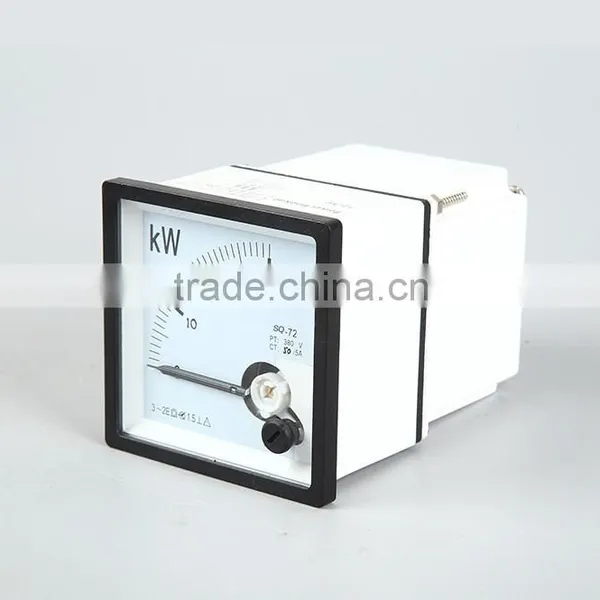 SQ72-W 50KW 72*72 Pointer Type Three-phase Active Power PT380V CT75/5A Wattmeter photo-2