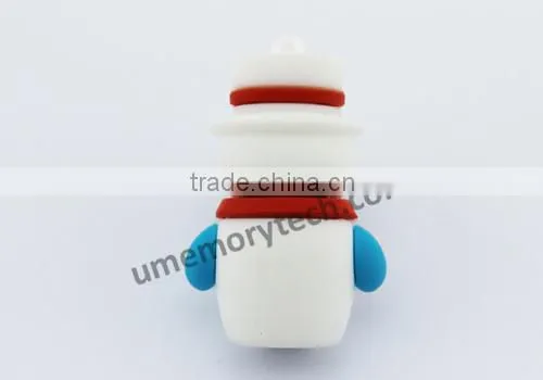 Snowman Style Cartoon Character USB2.0 Flash Hard Thumbnail Drive 128gb photo-3