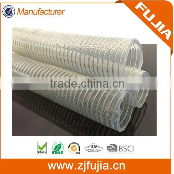 Fleixble Transparent Pvc Spiral Steel Wire Reinforced Hose photo-3