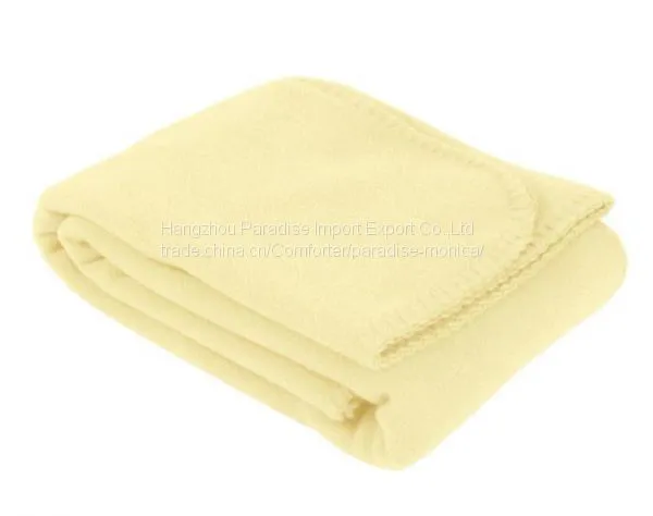 Baby Fleece Blanket Baby Blue/Baby Pink/ Soft Yellow