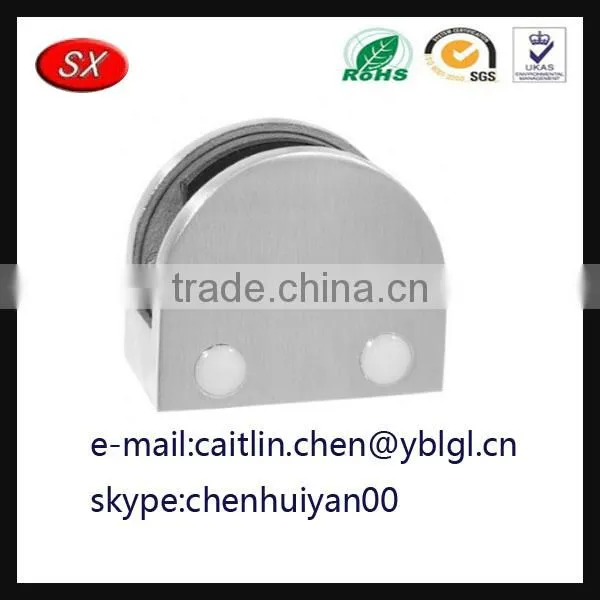 Hot Stainless Steel Glass Bracket Clamp Holder Flat Round Bottom for Balustrade photo-3