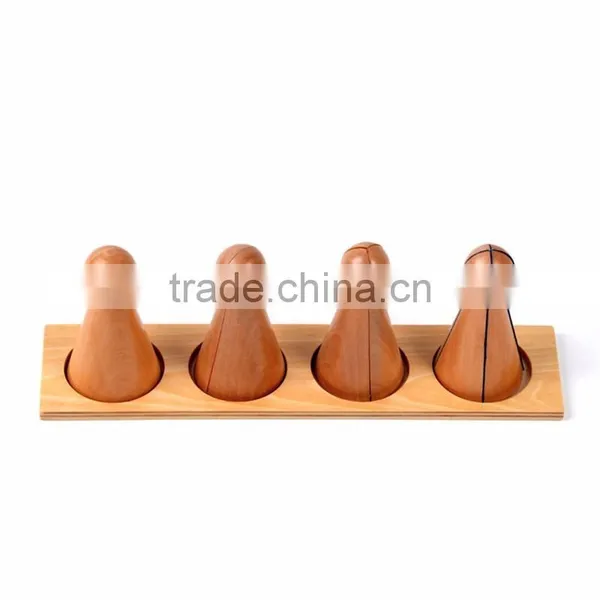 Wooden Math Education Montessori Fraction Skittles Toy photo-5
