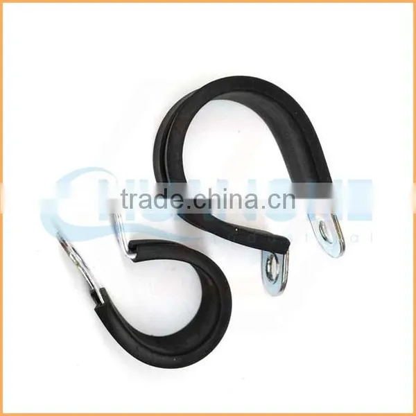 China Manufacture Best Quality Rubber Hose Clamps P-clip With Stainless Steel photo-2