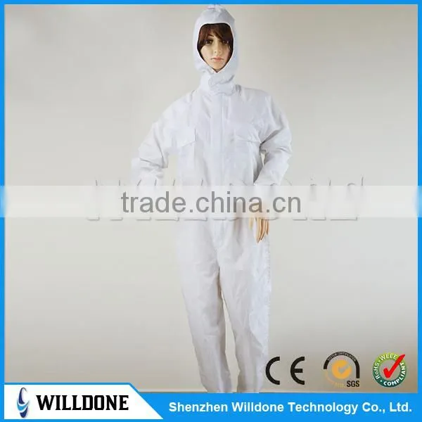 High Quality Cleanroom Uniform Esd Smock With Cap photo-3