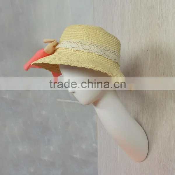 White Wall Mounted Female Head Deal for Hats, Scarves and Sunglasses for Home or Retail Store photo-2