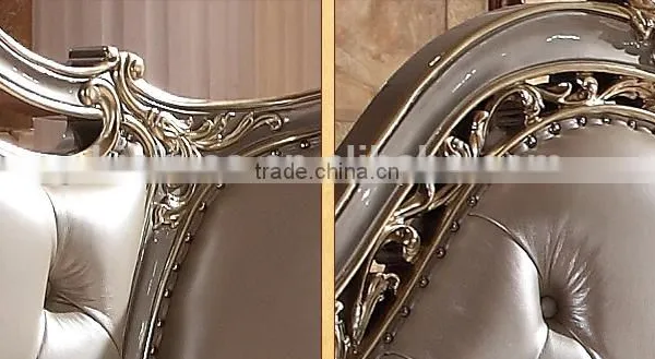 European Style Wood Carved Bed, Elegant and Royal King Size Bed, Luxury Bedroom Furniture Set (BF01-ML012) photo-6