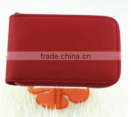 Cy278 First Layer Leather Women Card Holder Wallets Female Credit Card Holder Organ Trunk Card Holder Coin Purse photo-2