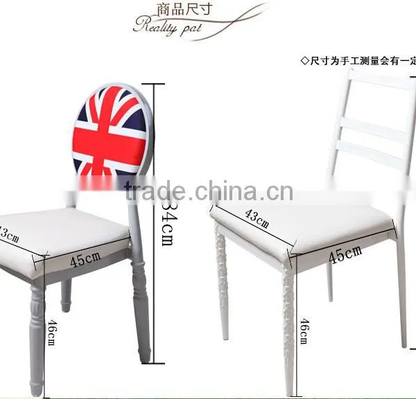 Wholesale Quality European Antique Metal Upholstered Oval Back Dining Chair QL-T854 photo-4