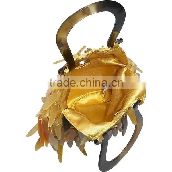 High Quality Best Selling Bamboo Leaf Shell (Horn) Evening Bag From Vietnam photo-2