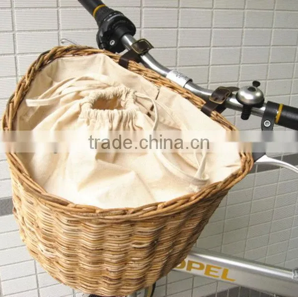 Hand Woven Shopping Wicker Bike Basket photo-3