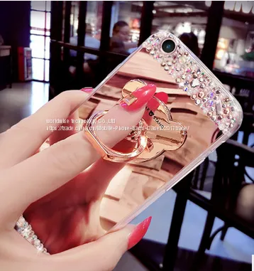 Mirror Surface Silicone Cell Phone Cover Case Diamond Mobile Phone Cases for IPhone7/7Plus/6/6s/6plus/6splus Soft Case photo-2