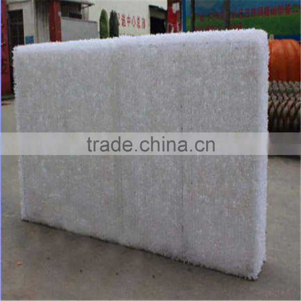 2017 Hot Sale Artificial Plastic White Grass Wall and Hedge Fence photo-3