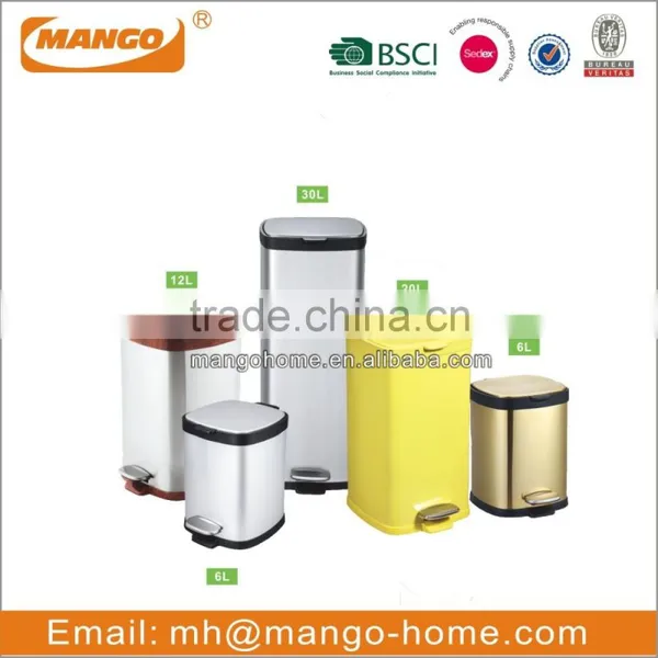 Household 6L 12L 20L Bathroom Pedal Trash Can With Round Lid photo-5