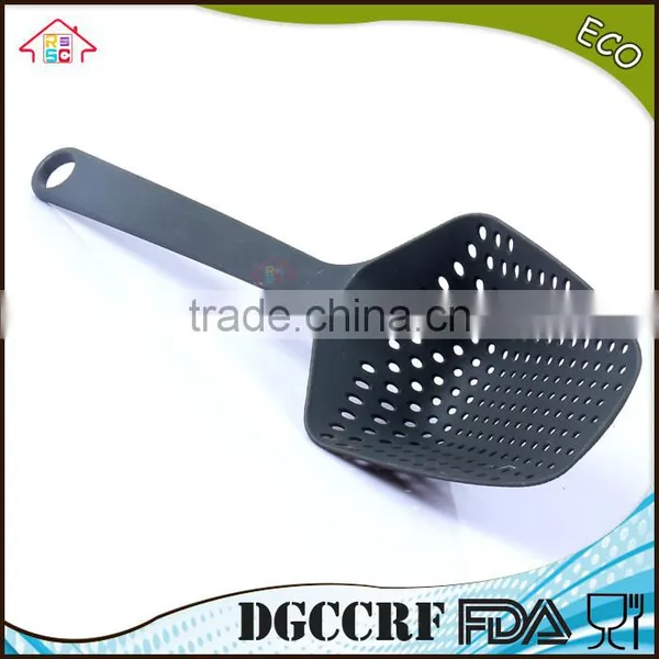 NBRSC Black Large Nylon Scoop Colander Pasta Heat Resistant Strainer Dishwasher Safe Kitchen Utensil photo-5