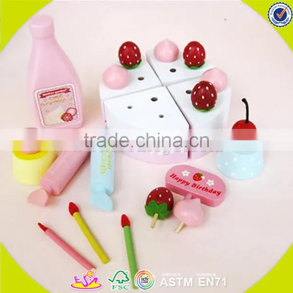 Wholesale Pretend Play Pink Wooden Kids Baking Set Top Fashion Wooden Kids Baking Set W10D013 photo-2