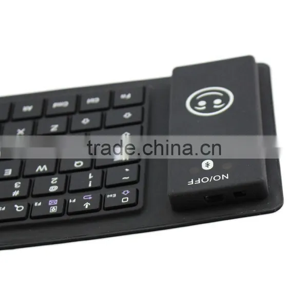 Environmental Silicon Material Colorful Waterproof Folded 88 Keys Wireless Bluetooth Keyboard photo-3