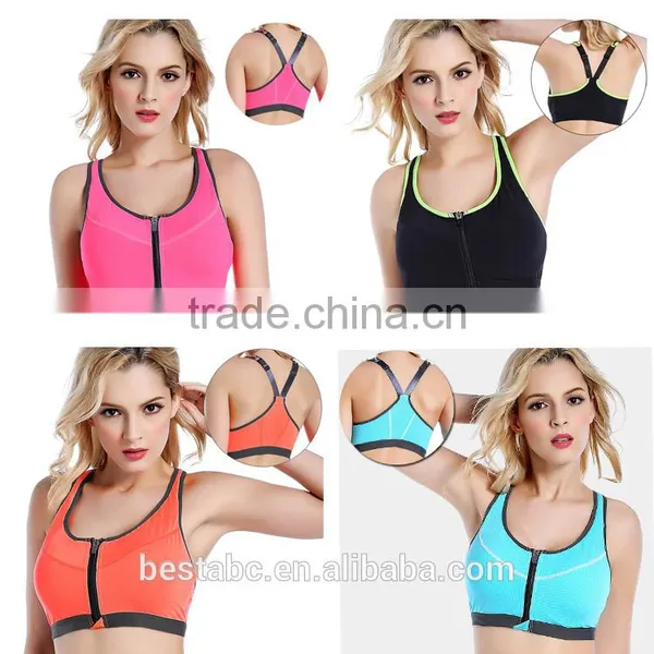 OEM Hot Selling High Quality Ladies Double Layers Seamless Sports Yoga Running Bra for Women Girls Underwear photo-2