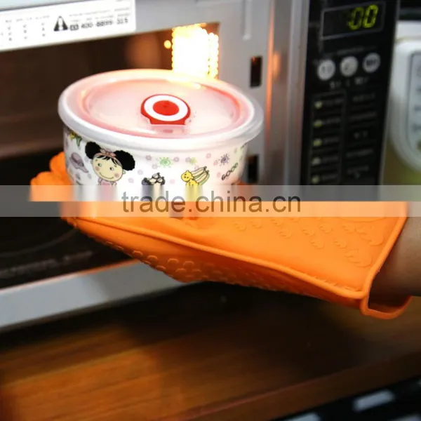 High Quality Custom Silicone Oven Gloves With Fingers Silicone Rubber Oven Gloves photo-6