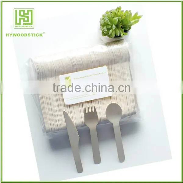 48pc Wooden Cutlery Set - Disposable Biodegradable Wood Forks Spoons Knives photo-6