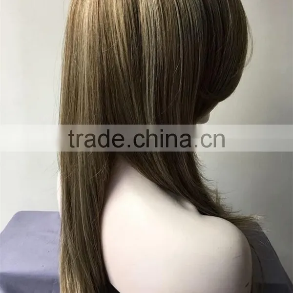 Cheap Cosplay Lady Curly Wig Women Gold Color Long Wavy 100% Heat Resistant Synthetic Fiber Wig photo-2